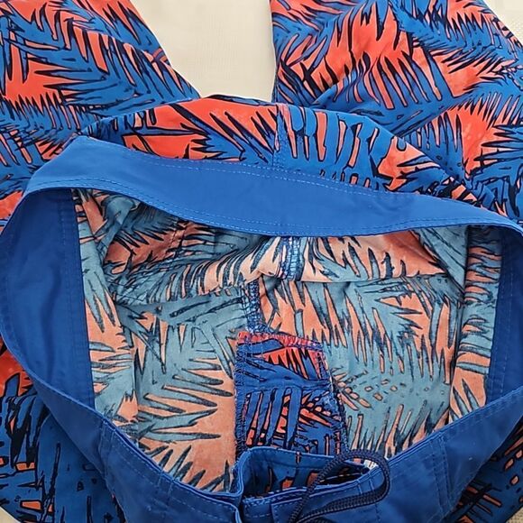 Old Navy Men's Lightweight Shorts Medium Blue/ Orange - Picture 16 of 16